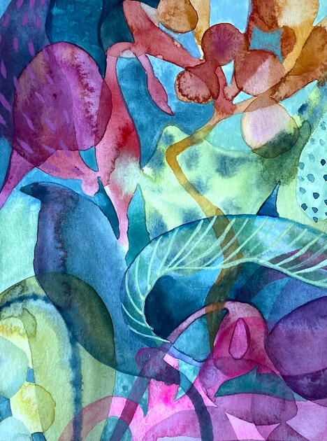 Beyond, 6"x8" Watercolor on paper