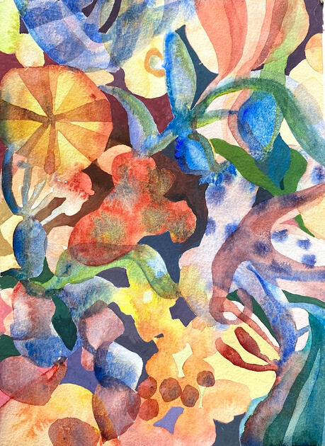 Ripe, 7"x9" Watercolor on paper